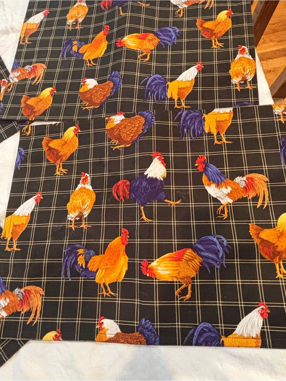 Set of 4 Rooster Placemats